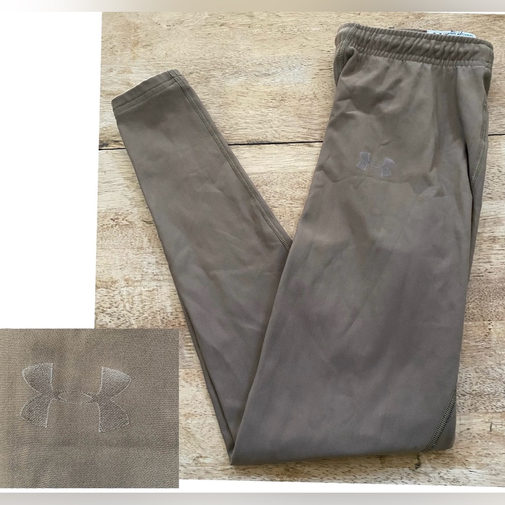 Under Armour‎ Youth Sz L Tan Nylon Blend Active Training Joggers